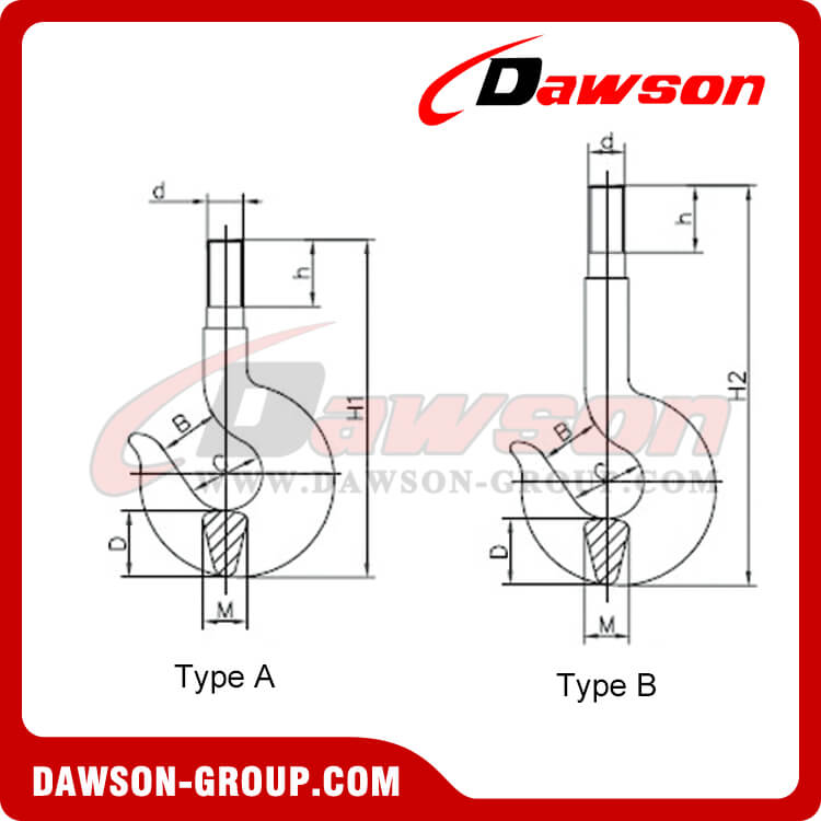Gancho simple de elevaci&oacute;n - Dawson Group LTD.- Fabricante, proveedor, f&aacute;brica de China