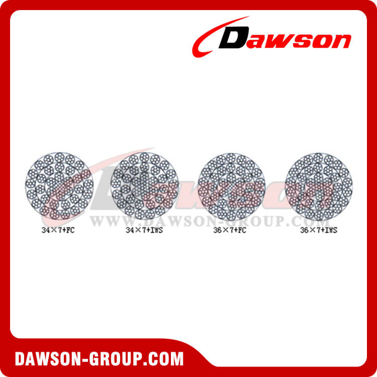 No-Roating Steel Wire Rope With Many Layers Construction(34×7+FC) - Dawson Group Ltd. - China Manufacturer, Supplier, Factory 多層構造の非回転スチール ワイヤー ロープ (34×7+FC) - Dawson Group Ltd. - 中国メーカー、サプライヤー、工場