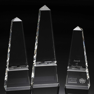 Washington Grooved Crystal Tower (#10151, #10152, #10153)