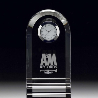 Wilshire Arched Crystal Clock (#51021)