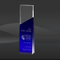 Blue Stripe Crystal Wedge Award (CIP-YJ783S, CIP-YJ783L)