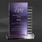 Crystal Purple Rectangle Award (T-WFZM810)