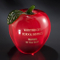 Red Glass Apple Paperweight (#GB72)