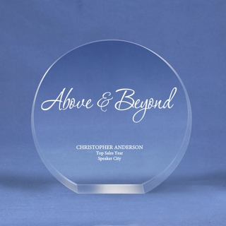 Round Crystal Logo Collection Trophy for a Desktop Award (#70154)