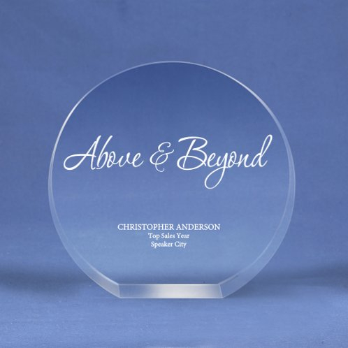 Round Crystal Logo Collection Trophy for a Desktop Award (#70154)