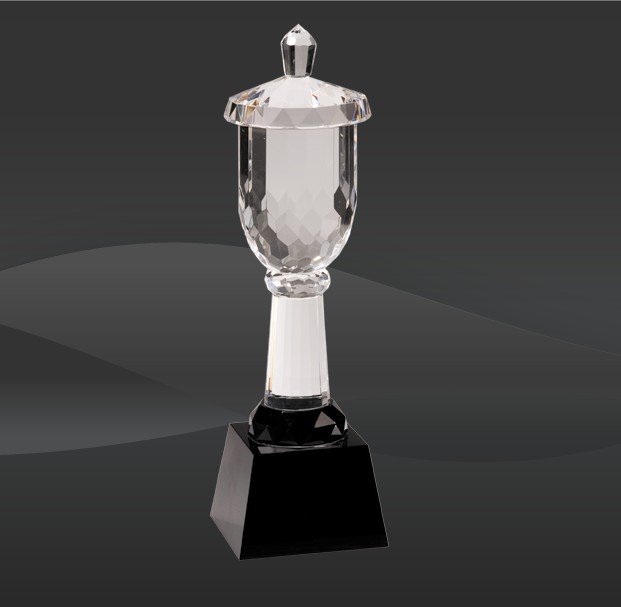 Glass Crystal Trophy Cup