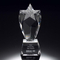 Crystal Obelisk on Black Base Corporate Gifts for Outstanding Performance Awards Trophies (#5235, #5236, #5237)
