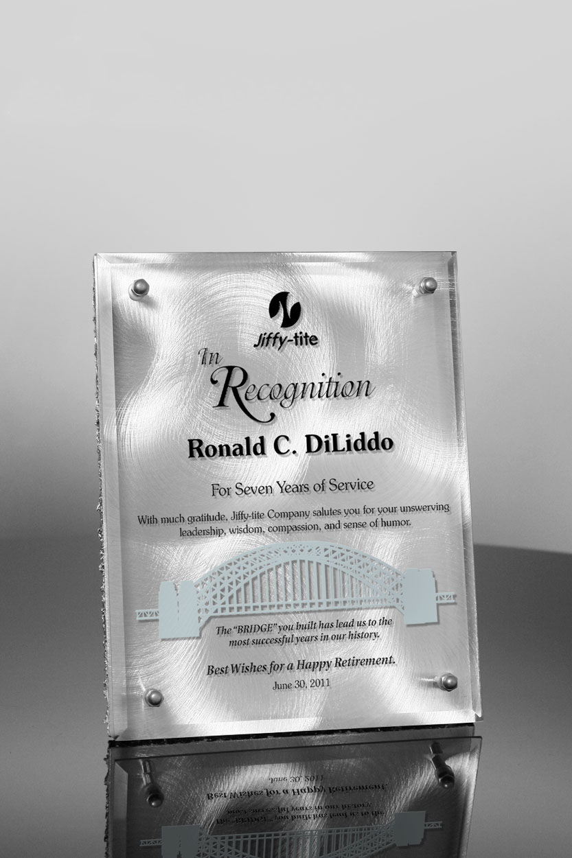 Metal Tech Tesla Plaque