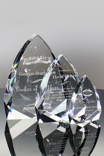 Crystal Arrow Head Award (#5672--4.75", 6.75", 8.75")