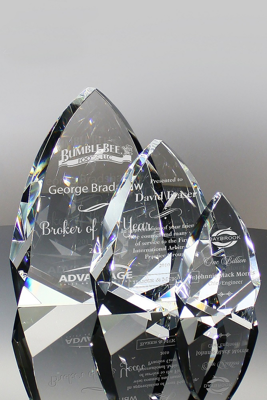 Crystal Arrow Head Award (#5672--4.75", 6.75", 8.75")