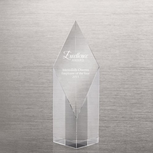 Diamond Sculpture Crystal Trophy (#75115)