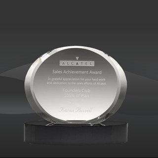 Eternity Oval Crystal Award (CBD-OCET04, CBD-OCET05, CBD-OCET06)