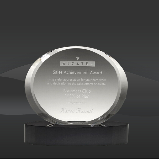 Eternity Oval Crystal Award (CBD-OCET04, CBD-OCET05, CBD-OCET06)