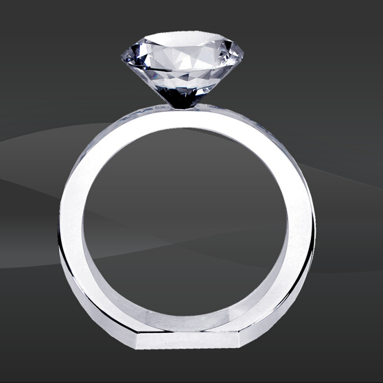 The Diamond Ring Crystal Award (TM-C1465)