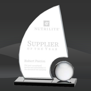 Achievement Sail Orb Crystal Award (MP-AWS8643-S)