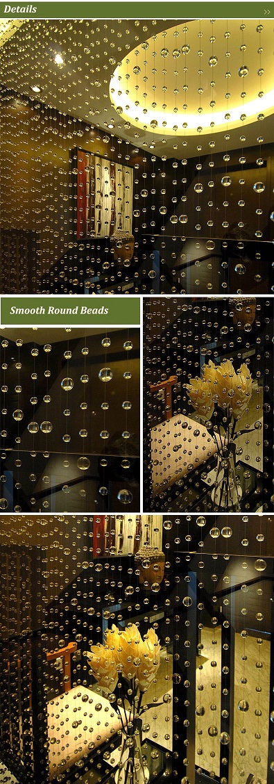 Glass Decoration Ball of Smooth Round Bead Curtain