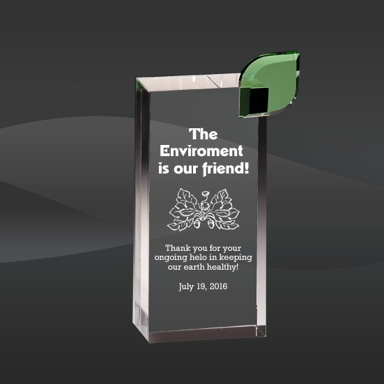 Personalized K9 Crystal Trophy of More Popular Crystal Awards