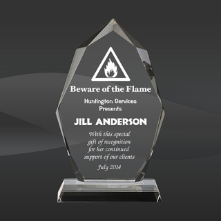 Clear Optic Crystal Glass Awards Trophies