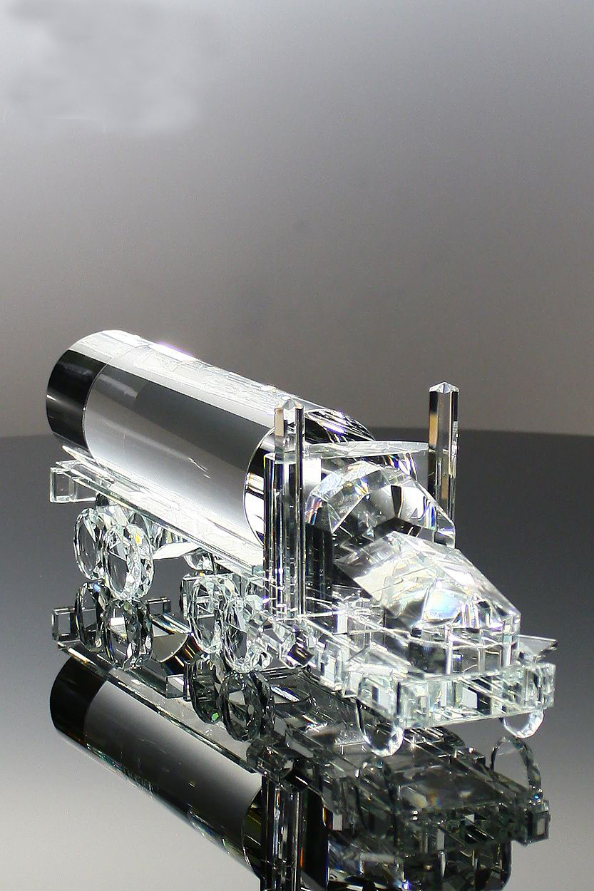 Model Crystal Award Wheels of Success