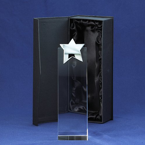 2015 Wholesale Blue Star Crystalline Tower Trophy