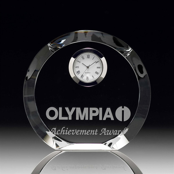 President′s Circle Crystal Clock (#50471)