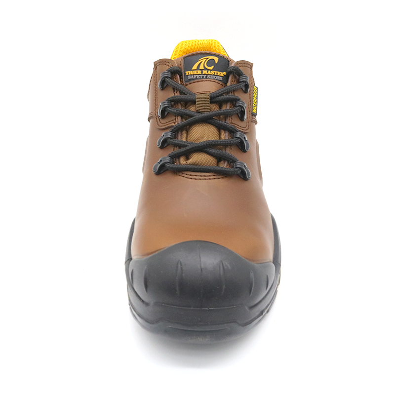 Brown S3 CI HRO WR safety shoes with composite toe