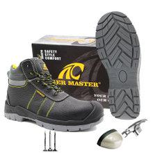 Oil Water Resistant Anti Puncture Steel Toe S3 Safety Shoes for Men