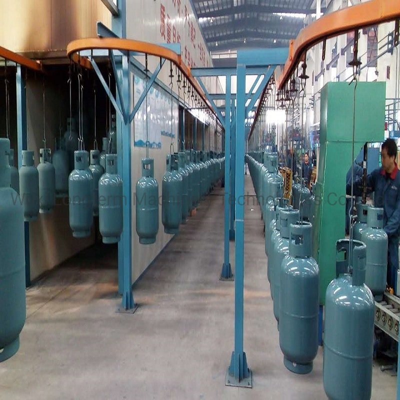 LPG Gas Cylinder Manufacturing Equipments Body Manufacturing Line Powder Coating Line