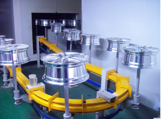 Electrostatic Powder Coating Spray Booth System for Auto Car Wheel Hub, Environmental Protection Powder Coating Line!