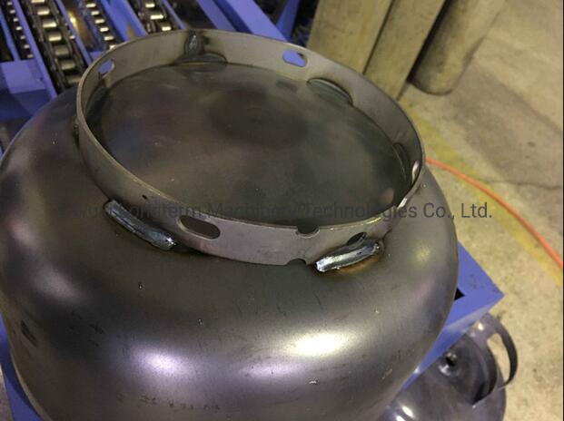 Popular Semi-Automatic LPG Cylinder Bottom Base / Foot Ring Welding Machine / Production Line