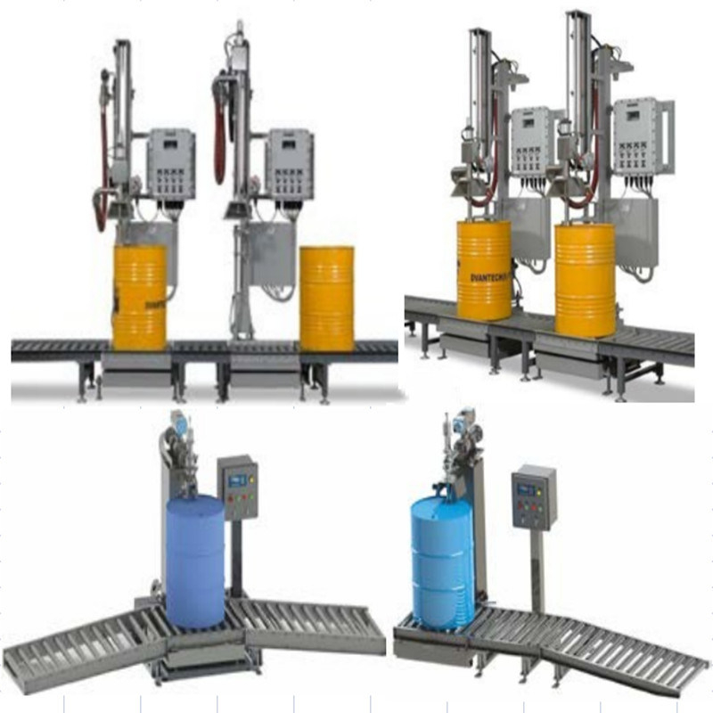 Automatic 200L 208L Steel Drum Oil Barrel Bottle Filling Metal Pail Oil Bottling Filling Packing Machine^