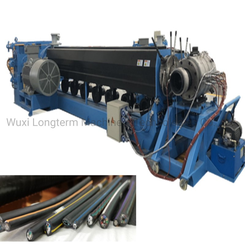 New Design 2021 PVC Power Cable Sheathing Extruder Equipment Wire and Cable Extrusion Machine