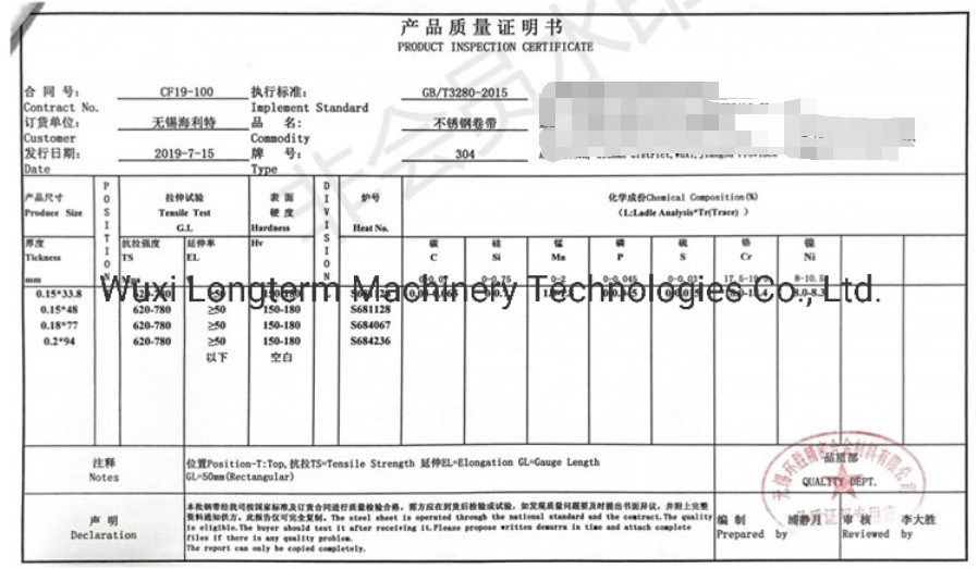 Cold Rolled Stainless Steel Coils/Strip/Foil with Competitive Price~
