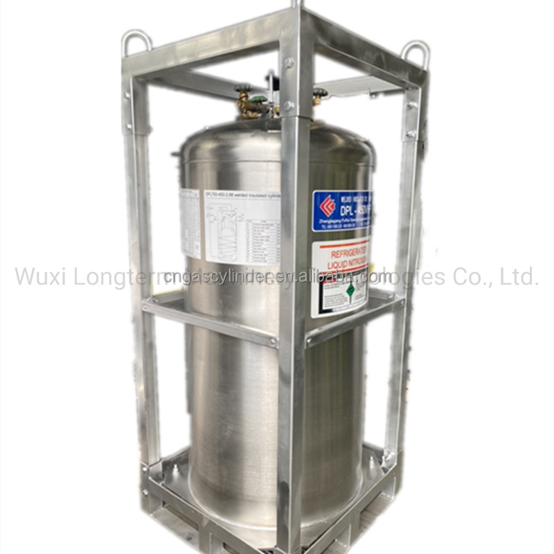 Cryogenic Liquid Nitrogen Storage Tank Gas Container Vehicle Bus LNG Gas Cylinder^