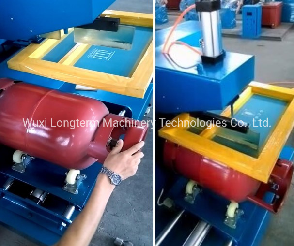 LPG Gas Cylinder Silk Screen Logo Printing Machine