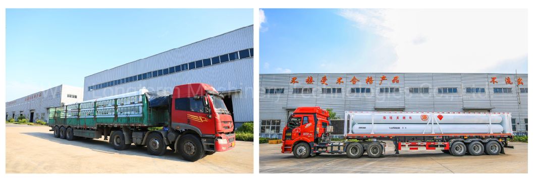 Large Capacity Seamless Steel Gas Cylinder N2 He Air Hydrogen CNG Cylinder Tube Bundle Container Tank