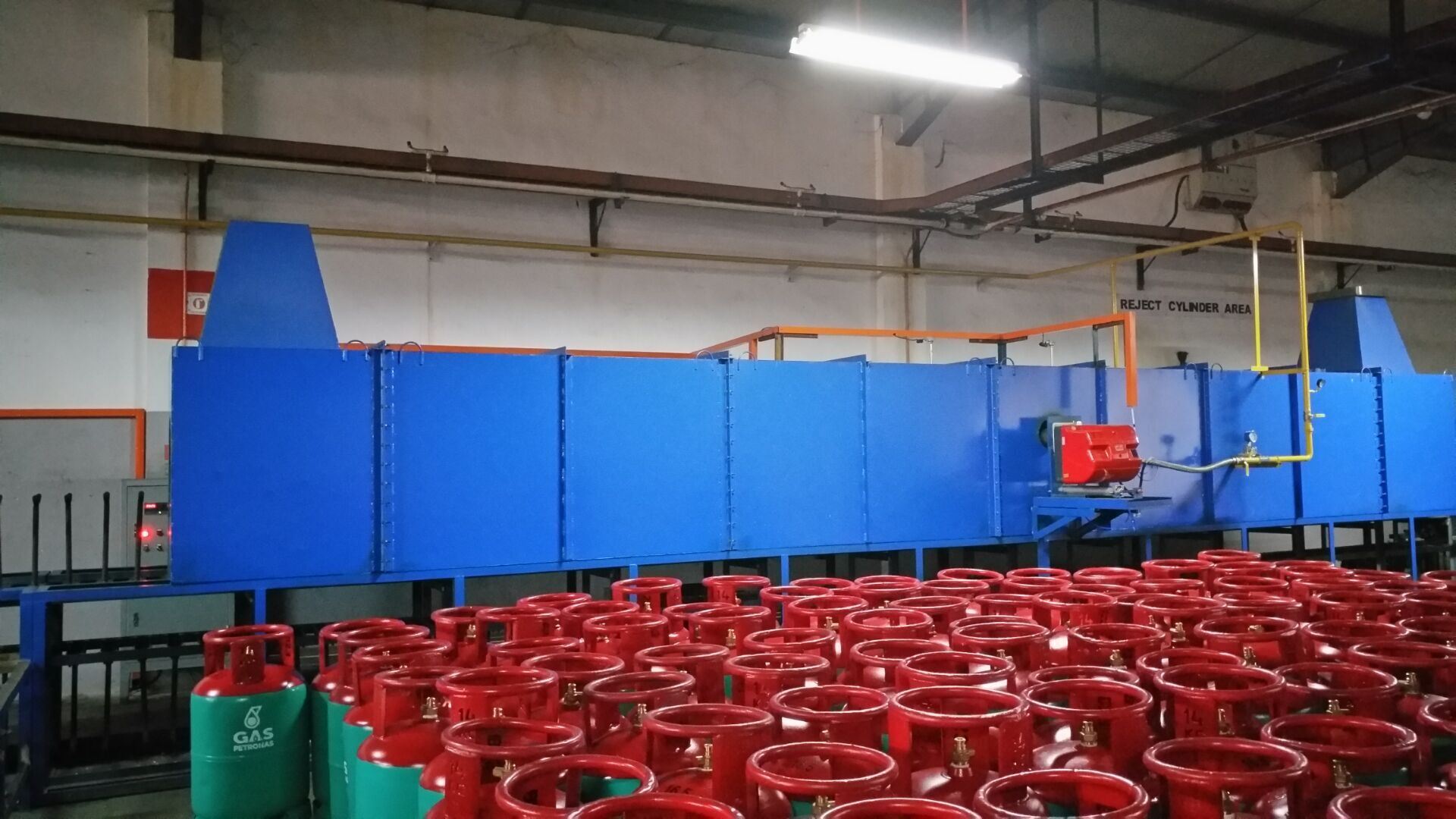 Heat Treatment Furnace for LPG Gas Cylinder Repairing Line / Annealing Line for Gas Cylinder