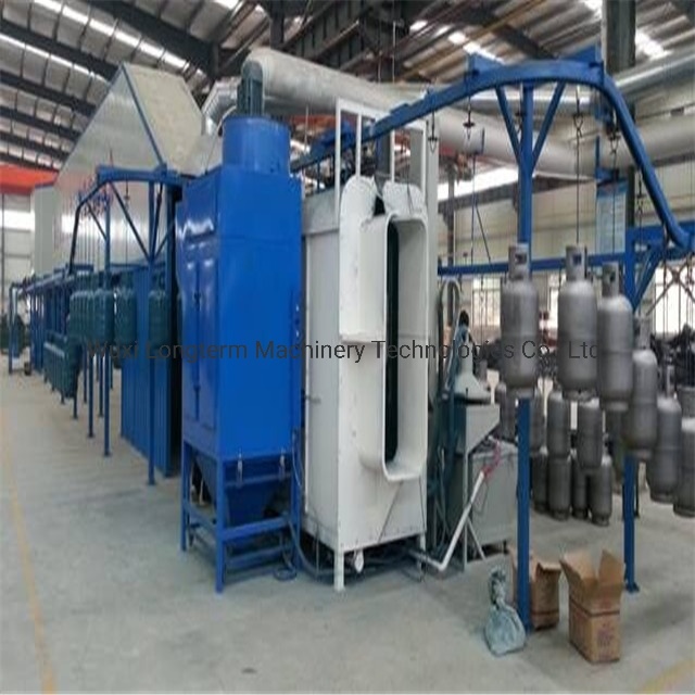 High Quality Dust-Free LPG Gas Cylinder Powder Coating Line, Spray Paint Booth/