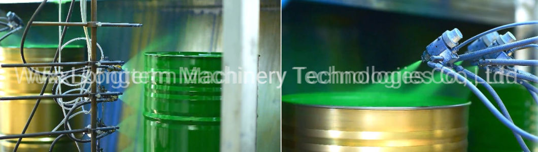 High Quality Steel Drum Oil Barrel Spray Painting Booth, Chinese OEM Design Bitumen Drum Painting Line!