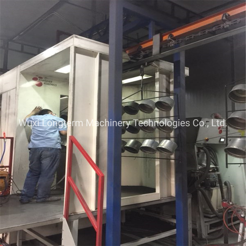 High Performance Painting Booth for Car Wheel Hub, Professional Powder Coating Line for Wheel Hub%