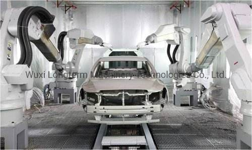 Factory Price Aluminum Wheel Hub Powder Coating Equipment / Wheel Hub Powder Coating Line