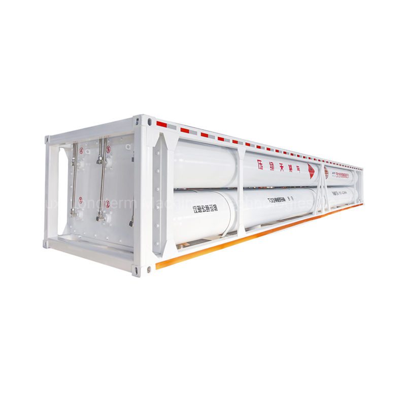 China Factory Directly Sell Gas Tank Container Trailer for CNG Hydrogen Air Helimum N2