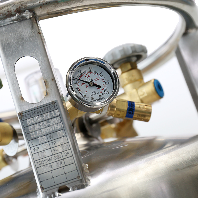 Cyy Brand Factory Price 175 L 210L 450L 500L LNG Cryogenic Gas Cylinder, Liquid Nitrogen Cylinder Dewar