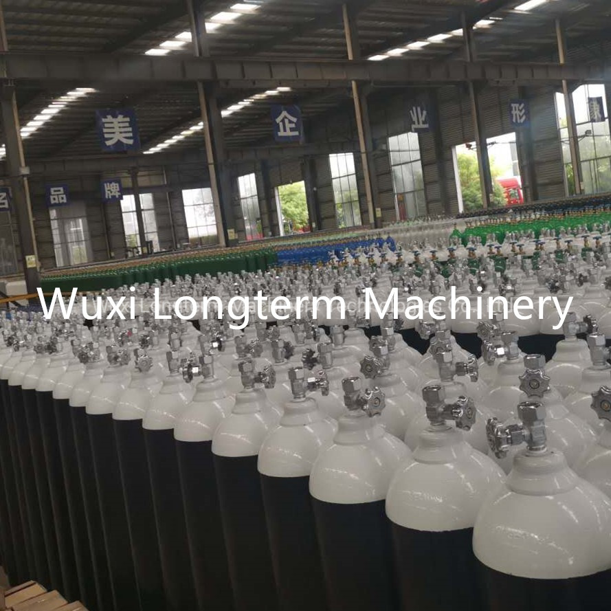 46.7L 150bar5.4mm High Pressure Vessel Seamless Steel Oxygen Gas Cylinder~
