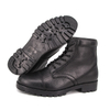 La policía militar de la oficina que camina de alta calidad calza las botas de cuero llenas 6116