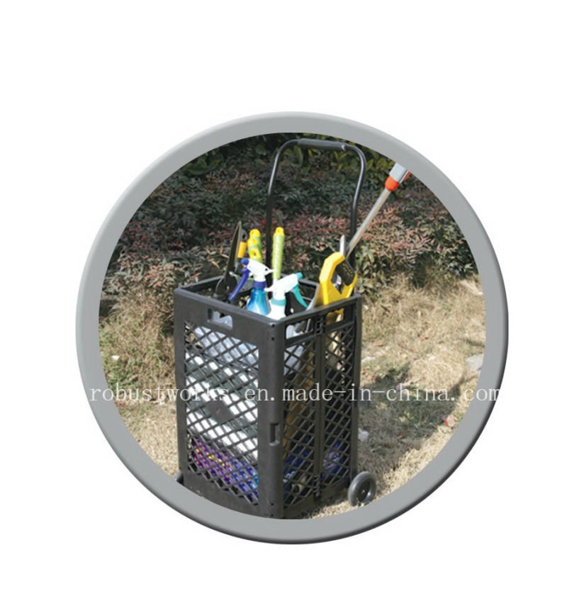 Extra Capacity Plastic Folding Shopping Cart (FC404C)