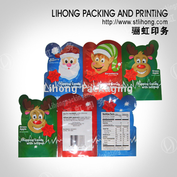 Special Shape Candy Three Side Seal Bags