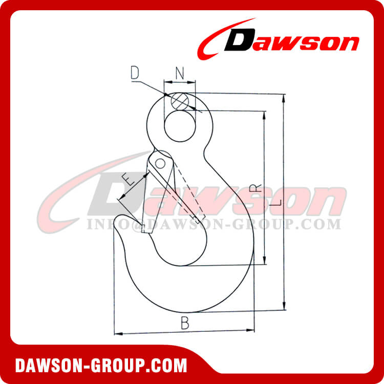 Gancho de remolque de acero al carbono forjado DS379 - Dawson Group Ltd. - Fabricante, proveedor de China, F&aacute;brica