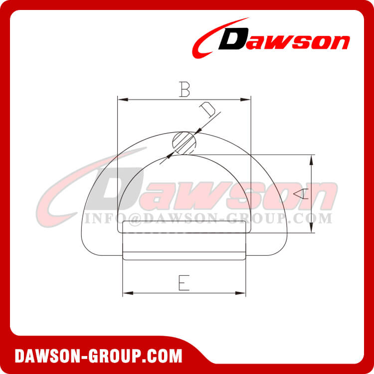 Anillo en D de acero s&uacute;per aleado forjado DS404 con envoltura - Dawson Group Ltd. - Fabricante, proveedor de China
