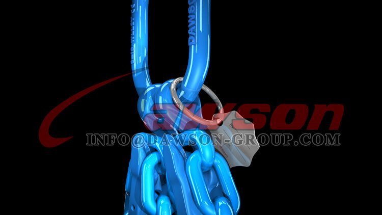 Aplica&ccedil;&atilde;o de G100 Master Link + G100 Eye Grab Hook com fixa&ccedil;&atilde;o de manilha &times; 2 Dawson Group Ltd. - Fabricante e fornecedor na China